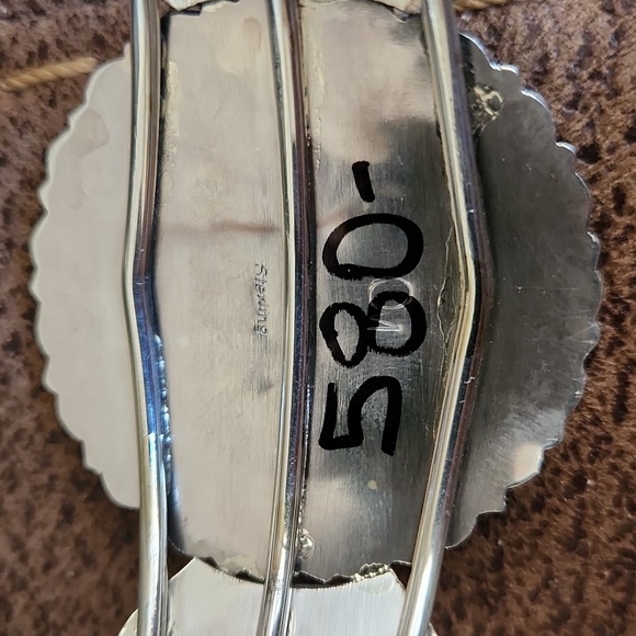 Amazing NWT Native American Navajo Turquoise Flower Cluster Cuff Bracelet 💙 - Picture 16 of 16